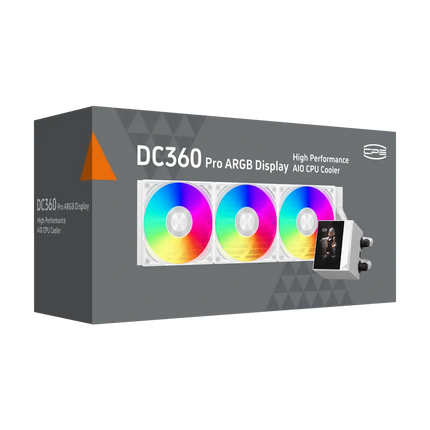 PCCOOLER CPS DC360 Pro ARGB Display AIO CPU Liquid Cooler white