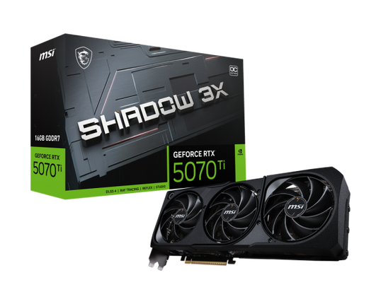 MSI GeForce RTX 5070 Ti 16GB SHADOW 3X OC Graphics Card
