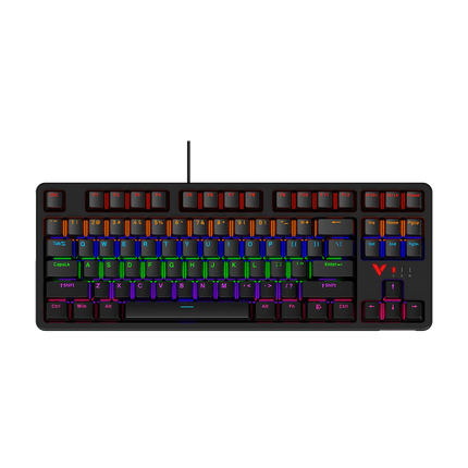 Rapoo V500PRO-87 RGB Wired Mechanical Gaming Keyboard - Black