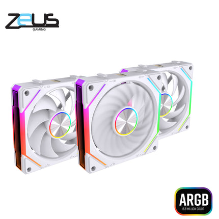 Zeus ZF-120 Chain Fans ARGB White