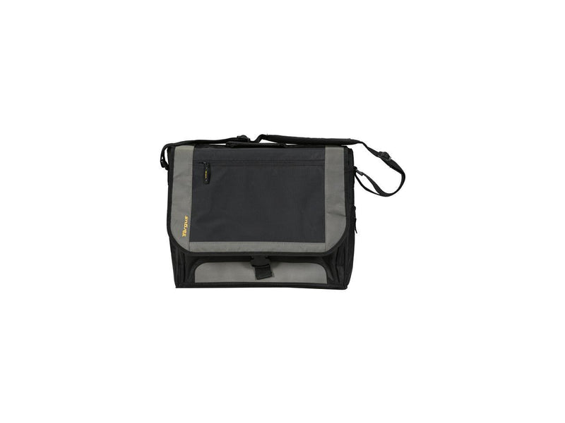 Targus TCG200 CityGear Messenger Laptop Bag / Case fits 17.3 inch Laptops XL, Black / Grey (TCG200)