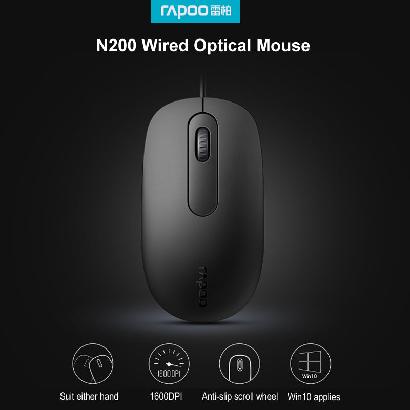 RAPOO N200 WIRED MOUSE