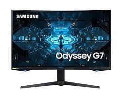 Samsung Odyssey G7 27 Inch QLED Curved Gaming Monitor, 240HZ , G-Sync, QHD