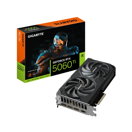 GIGABYTE GeForce RTX™ 5060 Ti WINDFORCE OC 16GB