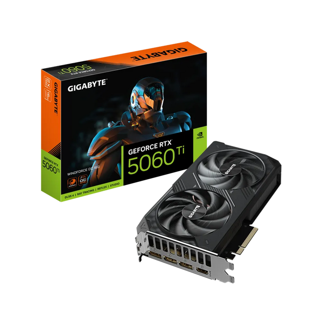 GIGABYTE GeForce RTX™ 5060 Ti WINDFORCE OC 16GB
