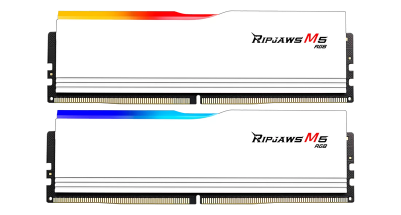G.SKILL Ripjaws M5 RGB DDR5 32GB (2x16GB) 6000MHz CL36,XMP & EXPO - White