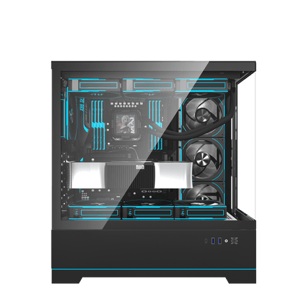 DarkFlash DY451 Pro ATX PC Case Black