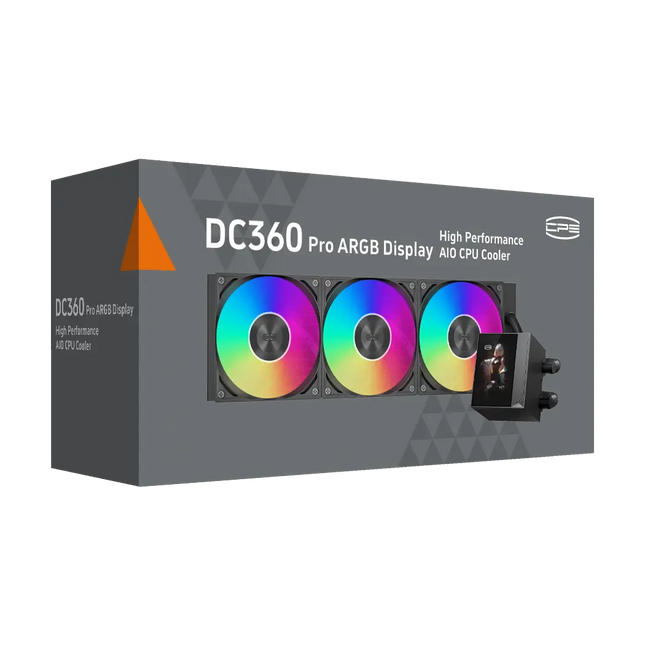 PCCOOLER CPS DC360 Pro ARGB Display AIO CPU Liquid Cooler Black