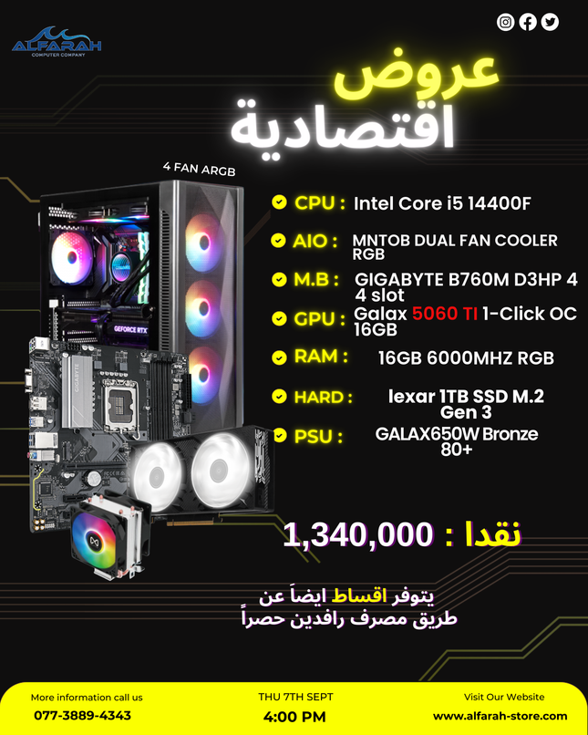 PC Build Core i5 14400f and RTX 5060Ti 16GB