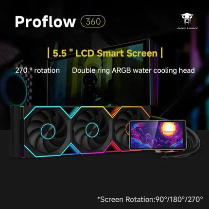 Jungle Leopard Liquid Cooler ProFlow 360 Black LCD 5.5 Inch