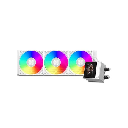 PCCOOLER CPS DC360 Pro ARGB Display AIO CPU Liquid Cooler white