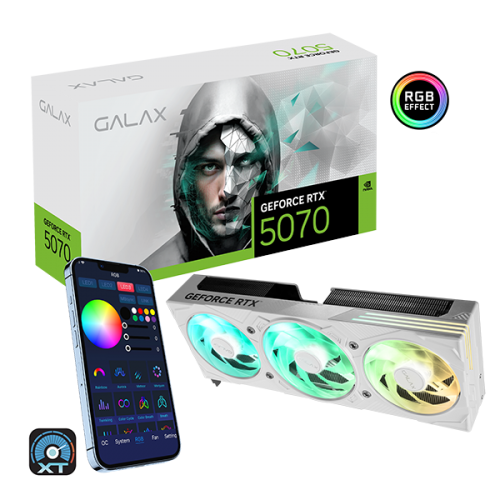 GALAX GeForce RTX™ 5070 12GB EX Gamer 1-Click OC White in Iraq