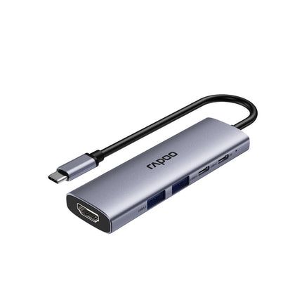 Rapoo XD51 USB-C Multi-function Docking Station (1xUSB-C to PD+1xHDMI(4Kx60Hz)+2xUSB3.0+1xUSB-C)