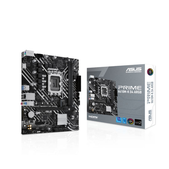 ASUS PRIME H610M-K D4 ARGB Motherboard