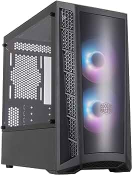 Cooler Master MasterBox MB320L ARGB Micro-ATX with Dual ARGB Fans, DarkMirror Front Panel, Mesh Front Intake Vents, Tempered Glass Side Panel & ARGB Lighting System