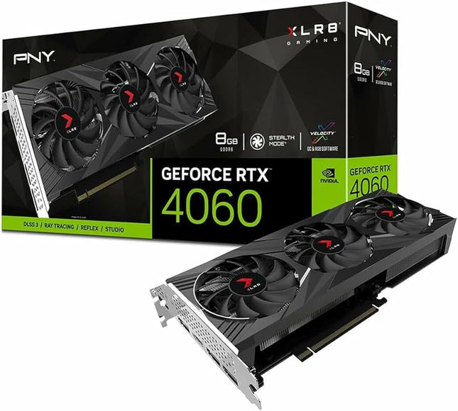 PNY GeForce RTX 4060 8GB XLR8 Gaming VERTO™ 3 Fan