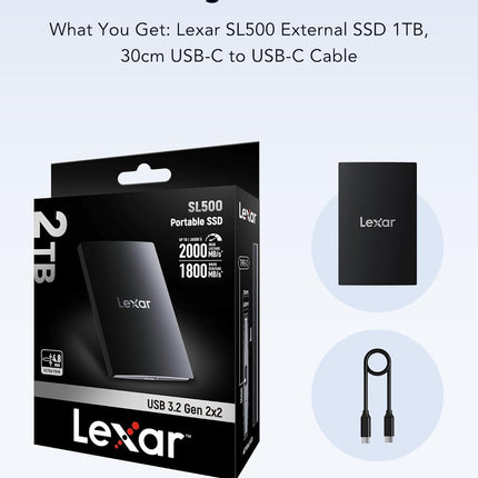 Lexar SL300 2TB SSD External 1050 MB/s