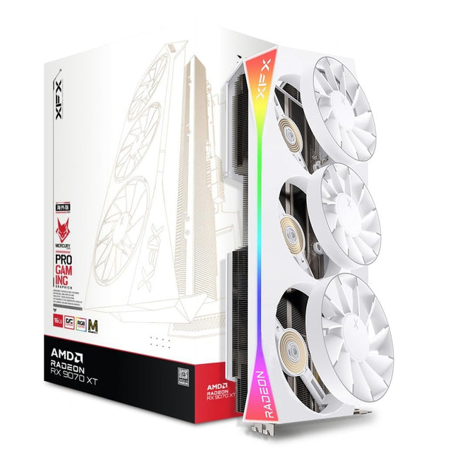 XFX Mercury RX 9070XT OC White Magnetic Air Edition 16GB