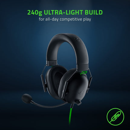 Razer BlackShark V2 X Gaming Headset: 7.1 Surround Sound - 50mm Drivers - Memory Foam Cushion - for PC, PS4, PS5, Switch, Xbox One, Xbox Series X|S, Mobile - 3.5mm Audio Jack - Classic Black