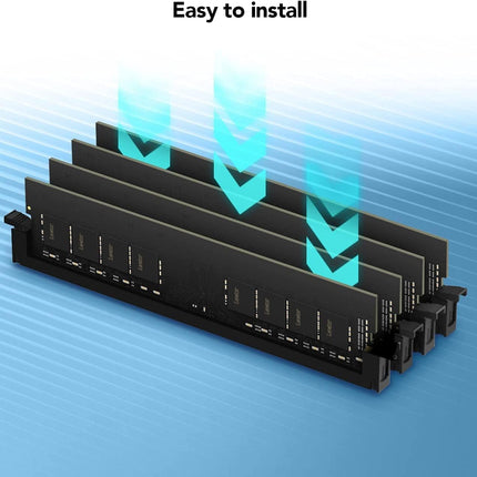 Lexar UDIMM DDR4 RAM 8GB 3200 MHz, 288-Pin U-DIMM Desktop Memory, High Performance Computer Memory, PC RAM Module Upgrade (LD4AU008G-B3200GSST)