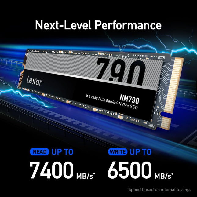 Lexar NM790 4TB SSD GEN 4X4 M.2 NVMe 7400 MB/s