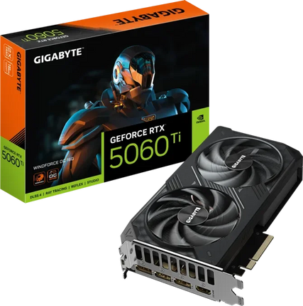 GIGABYTE GeForce RTX™ 5060 Ti WINDFORCE OC 16GB