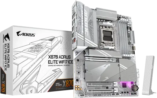 GIGABYTE X870 AORUS ELITE WIFI7 ICE AM5