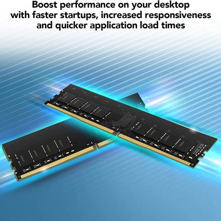 Lexar UDIMM DDR4 RAM 8GB 3200 MHz, 288-Pin U-DIMM Desktop Memory, High Performance Computer Memory, PC RAM Module Upgrade (LD4AU008G-B3200GSST)