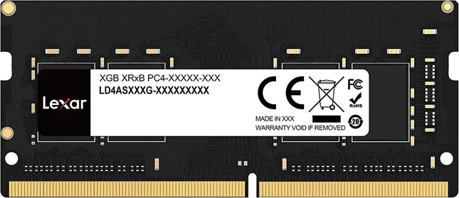 Lexar SODIMM DDR4 RAM 16GB 3200 MHz, 260-Pin SODIMM Laptop Memory, High Performance SO-DIMM (LD4AS016G-B3200GSST)