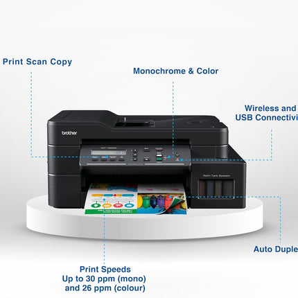 Brother DCP-T820DW Wireless All In One Ink Tank Printer