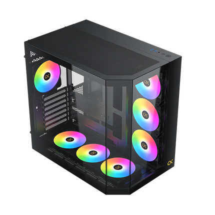 Xigmatek CUBI II Glass Mid Tower Case 7 fan ARGB PC Case