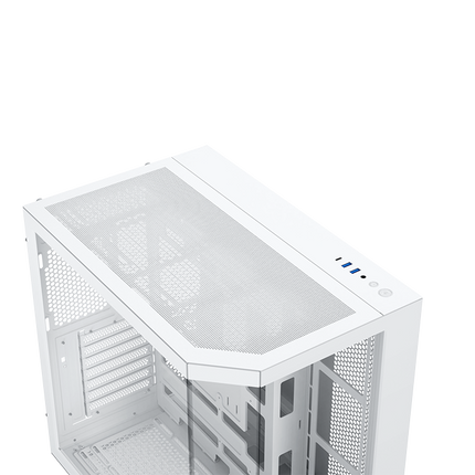Xigmatek CUBI II Arctic Glass Mid Tower Case 7 fan ARGB PC Case