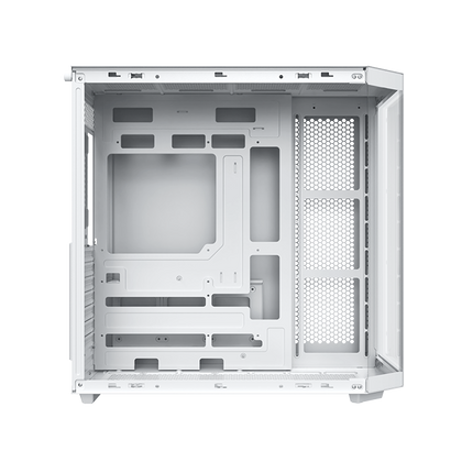 Xigmatek CUBI II Arctic Glass Mid Tower Case 7 fan ARGB PC Case