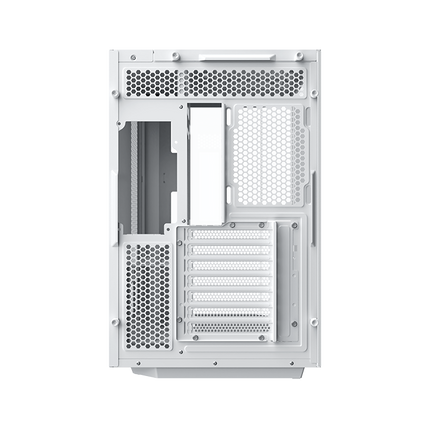 Xigmatek CUBI II Arctic Glass Mid Tower Case 7 fan ARGB PC Case