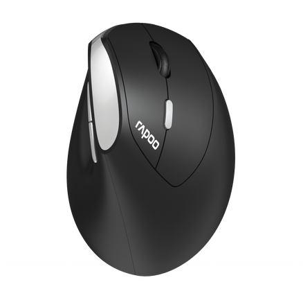 RAPOO EV250 MOUSE WIRELESS SILENT VERTICAL ERGO BLACK