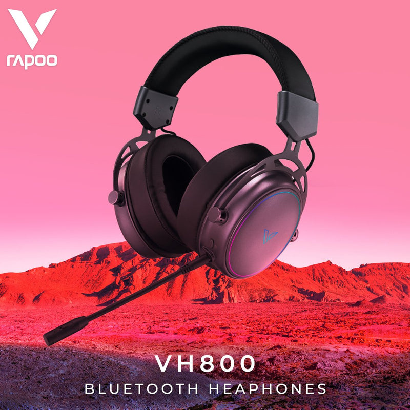 RAPOO VPRO VH800 BLUETOOTH/WIRELESS GAMING HEADSET RGB  7.1 CHANNEL SPACE GREY