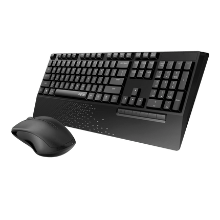 Rapoo X1960 Wireless Keyboard & Mouse Combo (Arabic) - Black