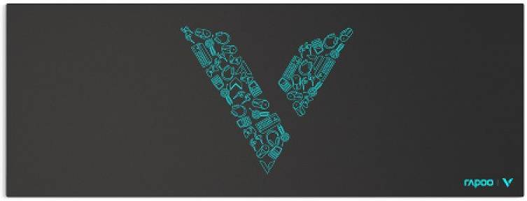Rapoo V1L Black Extended Gaming Mouse Pad