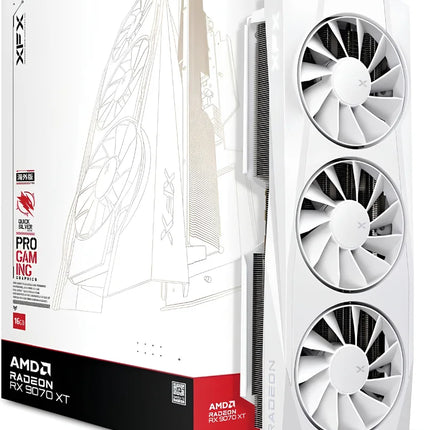 XFX QUICK SILVER AMD RADEON RX 9070XT WHIT MAG 16GB