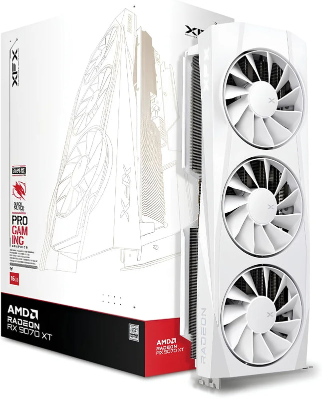 XFX QUICK SILVER AMD RADEON RX 9070XT WHIT MAG 16GB