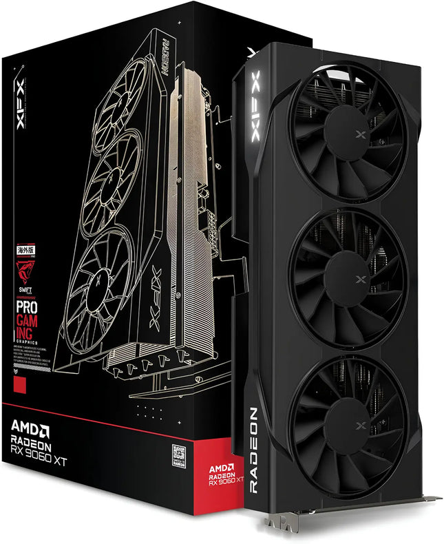 XFX SWIFT AMD RADEON RX  9060XT OC TRIPLE FAN 16GB