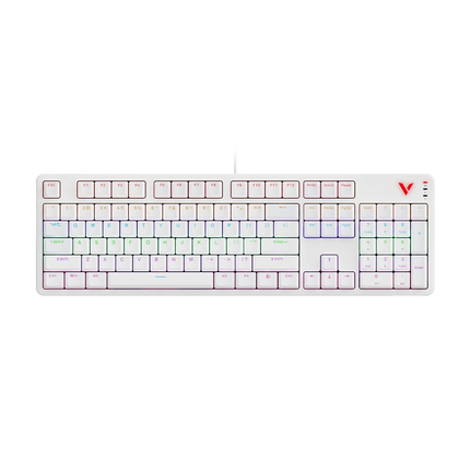 RAPOO V500PRO RGB Wired Mechanical Gaming Keyboard - White