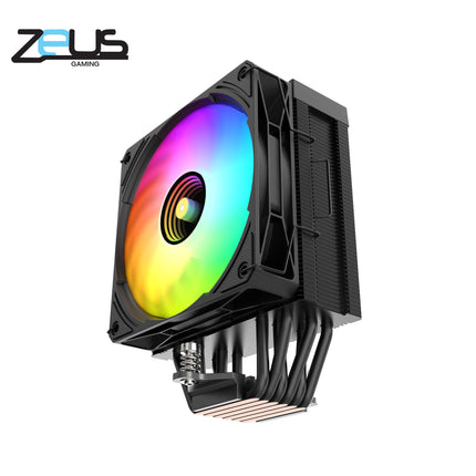 Zeus ZC-600 Air Freeze LCD CPU Cooler ARGB (Black)