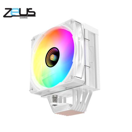 Zeus ZC-600 Air Freeze LCD CPU Cooler ARGB (White)