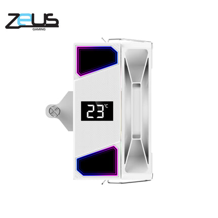 Zeus ZC-600 Air Freeze LCD CPU Cooler ARGB (White)