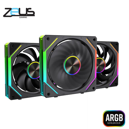 Zeus ZF-120 Chain Fans ARGB Black
