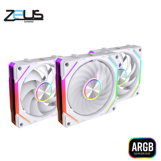 Zeus ZF-120 Chain Fans ARGB White