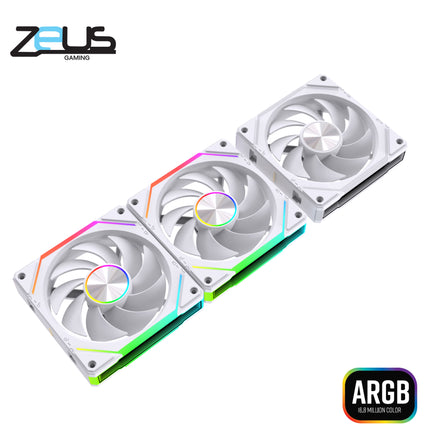 Zeus ZF-120 Chain Fans ARGB White
