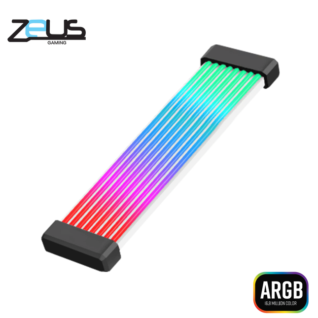 Zeus ZX-Series GPU ARGB Extension Cable (Black)