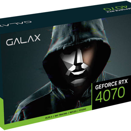 GALAX GeForce RTX 4070 EX Gamer Black Graphics Card, 12GB GDDR6X 192-bit Memory, 2535MHz Boost Clock, 5888 CUDA Cores, 504 GB/sec Memory Speed, PCI-E 4.0, DPt 1.4a x 3, HDMI 2.1a x 1